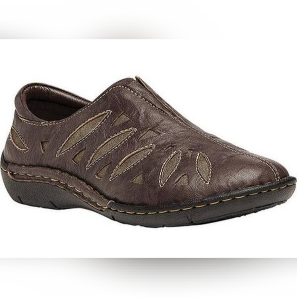 PROPET Cameo slip on brown leather shoe 9.5EE